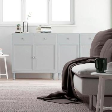 Imagem de Aparador Buffet Ditália 2 Gav 2 Portas 2 Unidades R-629 Cozy, Cinza