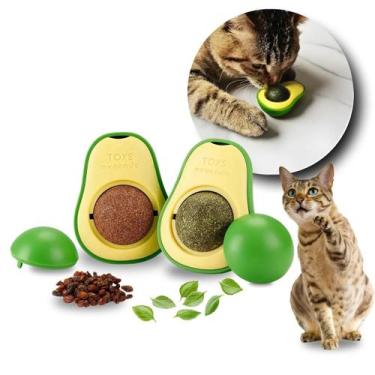 Imagem de Kit 5 Brinquedo Catnip Abacate Para Gato Erva Natural - Sem Marca