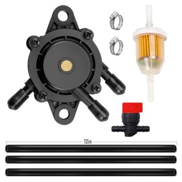 Imagem de Bomba de combustível para Kohler Bomba de combustível a vácuo com filtro de combustível para Kohler 17HP-25 HP Briggs e Stratton John Deere Honda Yamaha pequeno motor cortador de grama trator