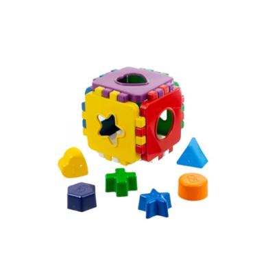 Imagem de Kit Brinquedos Educativos Ursinho + Pato + Bola Didatica +Cubo Didático com Peças para Encaixar (URSO+PATO+BOLA+CUBO)