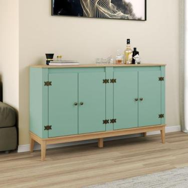 Imagem de Aparador - Buffet Colonial 149x90x41 Cm 4 Portas - Movelbento