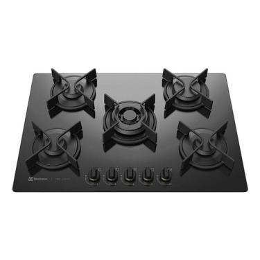 Imagem de Cooktop A Gas Vidro E Ferro Pro 5 Bocas 52x75cm - Electrolux