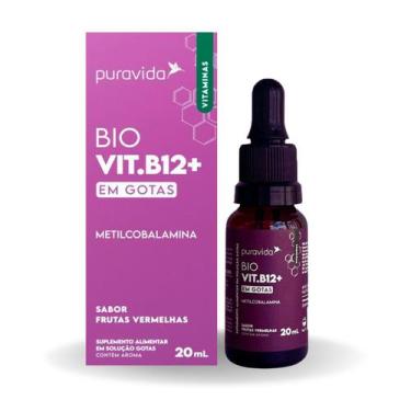 Imagem de Bio Vitamina B12 Puravida Gotas 20ml, Frutas Vermelhas