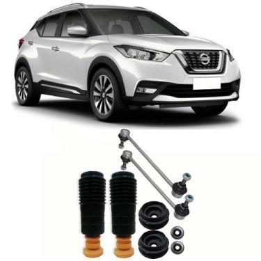 Imagem de Kit Batente + Bieleta Nissan Kicks Dianteira 2012 Até 2016 O Par - Sky