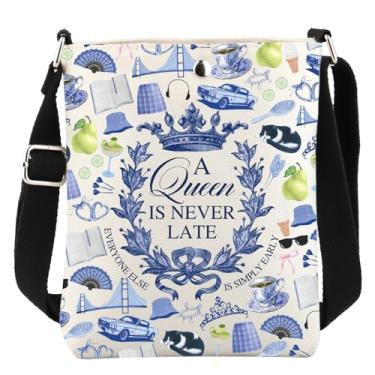 Imagem de WCGXKO Bolsa tiracolo inspirada em filmes de princesas, bolsa mensageiro inspirada em filmes para fãs, A Queen Xk