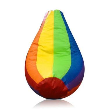 Imagem de Puff Arco-iris Grande em Colorido - m collection