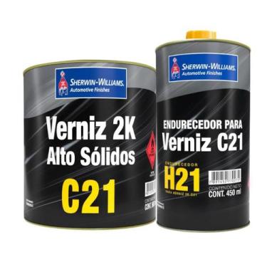 Imagem de Verniz 2k alto solido c21 900ml + end h21 450ml - 000013