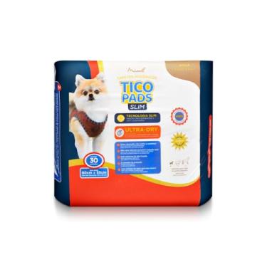 Imagem de Tapete Higiênico Tico Pads Slim 60x55cm Blue - PP160