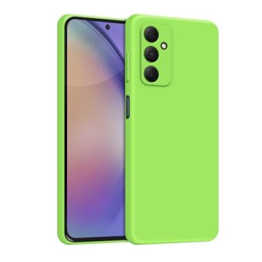 Imagem de Capa Capinha Case Para Samsung A54 Silicone Forro Aveludado Proteção Premium (VERDE LIMAO)