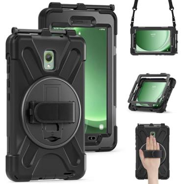 Imagem de Compatível com Samsung Galaxy Tab Active 3 20.3 cm 2020 T570 /T575/T575N/T577 capa, resistente à prova de choque, capa de proteção contra quedas, capa de alça de ombro compatível com capa infantil