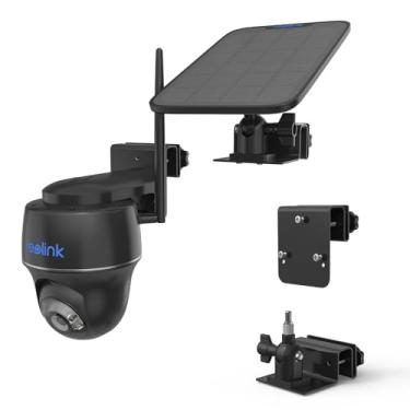 Imagem de VOMENC Suporte de calha para Reolink Argus PT 3MP/4MP/5MP/2K, Reolink Argus PT 4K/8MP, Reolink Go PT Ultra câmera e painel solar (1 pacote, preto)
