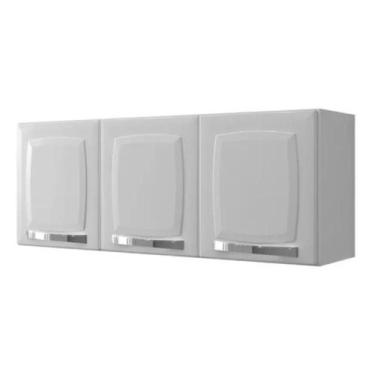 Imagem de Armário Aéreo Itatiaia Rose 105cm Aço com 3 Portas  Cozinha Moderna, B