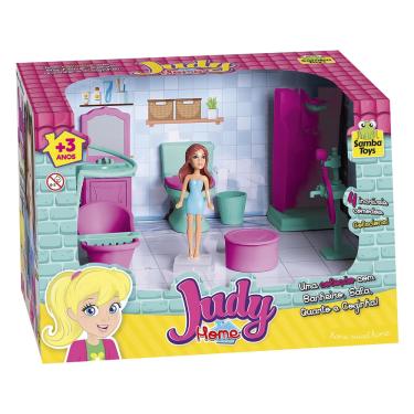 Imagem de Coleção Judy Samba Toys Banheiro com Boneca