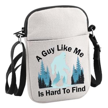 Imagem de JNIAP Sasquatch Gift A Guy Like Me Is Hard To Find Bolsa tiracolo Presente para amantes de criptozoologia, A Guy Like C Bag