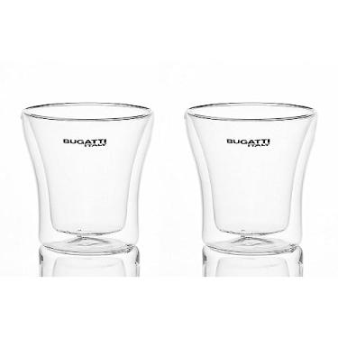 Imagem de Conjunto 2 Copos Shots de Parede Dupla Licor 100ml Bugatti