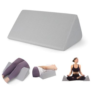 Imagem de Almofada de cunha pequena, almofada de cunha pequena para dormir, plataforma de espuma para ioga, laptop, posicionamento de espuma de memória, travesseiro de espuma para cama, fornece suporte e alivia