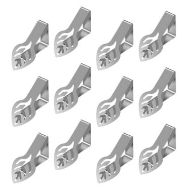 Imagem de IEUDNS 12 peças de clipes para toalha de mesa de, clipes para segurar toalha de mesa, decoração, suportes para de mesa para formatura, casamentos, Formato de Folha