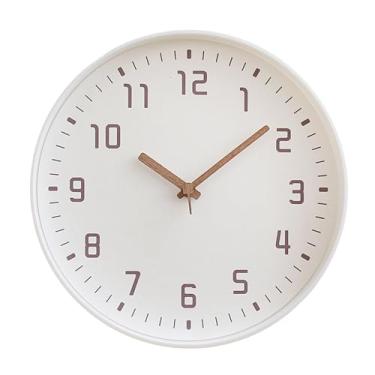Imagem de Ioensy Relógio de parede decorativo de 30 cm, moderno, decoração para casa, leve, arte, relógio pendurado, decoração para sala de estar, restaurante, Branco