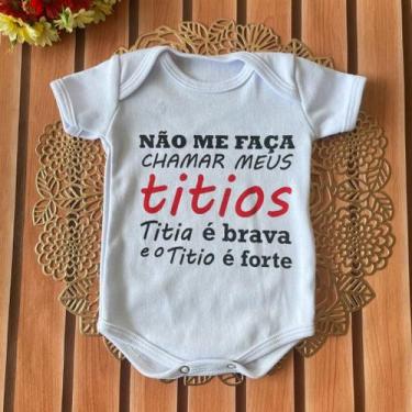 Imagem de Body Infantil Manga Curta Branco Temático Bebê Frase 100% Suedine - Sa