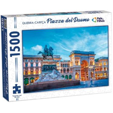 Imagem de Quebra cabeça Piazza del Duomo 1500 peças - Puzzle QC Pais e filhos