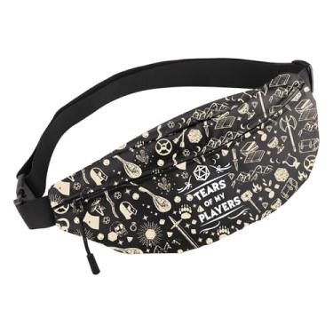 Imagem de MBMSO Presente de jogo D D para Game Master D D Pochete D Dragons presente para jogadores de mesa com dados rolantes presente para amantes de videogame, D Players WB, Large, Pacotes de cintura