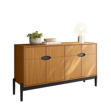 Imagem de Aparador Buffet Intense 4 Portas C- Pés Em Madeira Freijó-preto