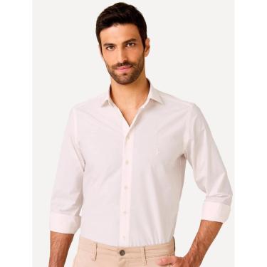 Imagem de Camisa Dudalina Masculina Slim Tricoline Lisa Rosa Claro-Masculino