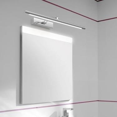 Imagem de Luzes de parede espelhadas de LED para banheiro Lâmpada de parede com ângulo ajustável rotativo de 270° moderno metal à prova d'água Arandelas de parede imagem alimentada pela rede iluminação sobre