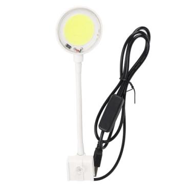 Imagem de Lâmpada de peixe usb lasca de espiga de alto brilho clipe de rotação de 360 ​​graus na mini luz de aquário LED com interruptor de botão para água de água salgada de água doce (SZD-Y400W)
