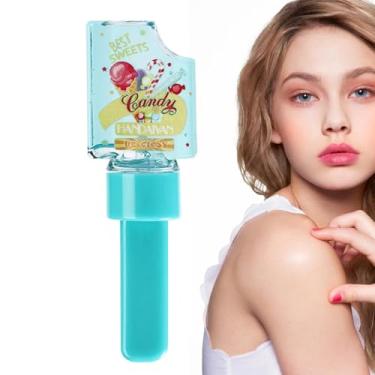 Imagem de Batom que muda de cor - Gel labial para lábios secos | Hidratante labial portátil que muda de cor, maquiagem labial transparente e brilhante para crianças e adolescentes, adequado para Thaely