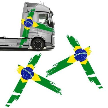 Imagem de Faixa Volvo Suécia Brasil Fh Performance Adesivo Lateral - SPORTINOX, 