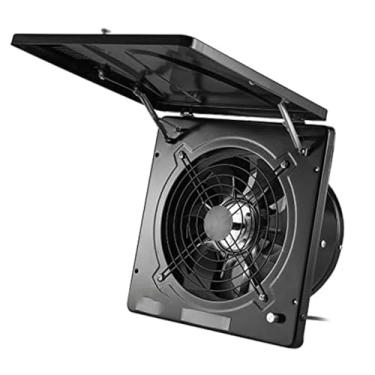 Imagem de Black,100W parede montada cozinha exaustor de exaustão, 10 polegadas janela exaustão de fumaça, portátil com ventilação de tampa para lavanderia de banheiro, shopping center e escritório