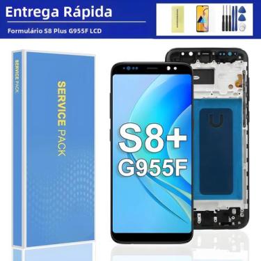 Imagem de Tela LCD Samsung S8 plus G955F Com Aro E Digitalizador Touch Screen  P
