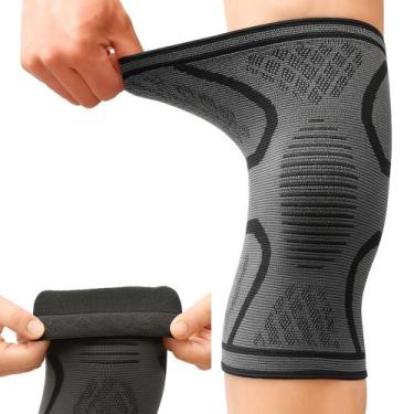 Imagem de Joelheira Ortopédica Compressão Elástica Articulada Corrida Academia -