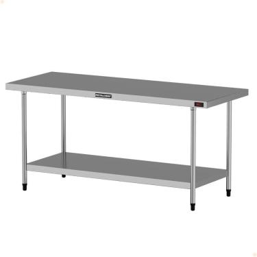 Imagem de Mesa Aquecida Aço Inox Metalcubas Temperatura Regulável 180x70cm PAM 1800 M 220V
