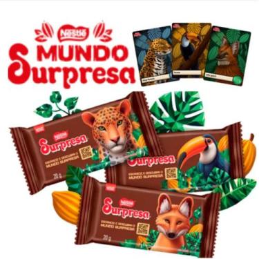 Imagem de Barra de Chocolate Surpresa ao leite Nestle Kit com 3 Barras de 20g Ca