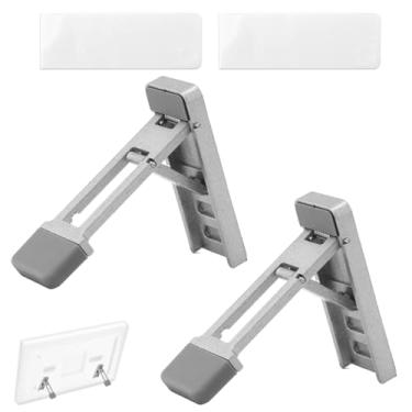 Imagem de Fukaisu 2 suportes de mesa ajustáveis para claraboia, calendário de 38 cm, suportes de liga de alumínio com ajuste de inclinação para geladeira e mesa para organizador familiar digital