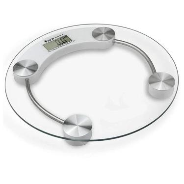 Imagem de Balança Digital para Banheiro até 180kg Transparente CT1069 - Yins