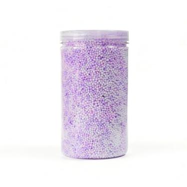 Imagem de AOODOOM 85.000 peças de mini bolas de espuma para bricolage e suprimentos de geleca, série roxa, contas de espuma de 2 a 3 mm para arte caseira, decorações de casamento e festa