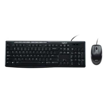 Imagem de Kit Teclado e Mouse Logitech MK200 Cinza USB - 920-002718
