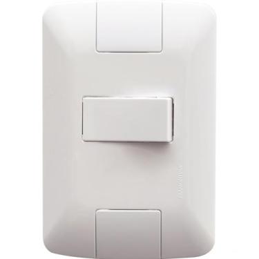 Imagem de Conjunto 4x2 com 1 Interruptor Simples Horizontal Tramontina Aria 6 A 