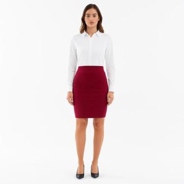 Imagem de Saia Lápis Social Evangélica Moda Secretária Feminina Social Casual - 