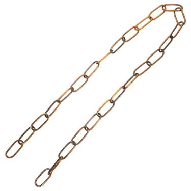 Imagem de Operitacx Corrente de Metal para Luminária, Extensão de Corrente de Lustre de Ferro Retrô para Iluminação de Garagem, Sala de Estar, Sala de Jantar