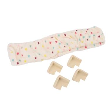 Imagem de HEEPDD 40x40cm Flanela Rug Comborneta Tampa da Moldura Elástica Tapete de Faixa Tapete Tape (Bege)