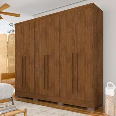 Imagem de Roupeiro Casal 6Pts 2Gav Moderno Ester Freijó - M.a