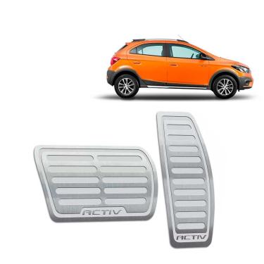 Imagem de Pedaleiras Chevrolet Onix Activ 2017/2019 Automático Prata