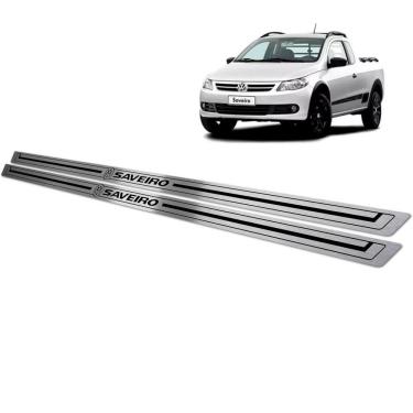Imagem de Soleira De Porta Volkswagen Saveiro G5 Aço Inox Preto