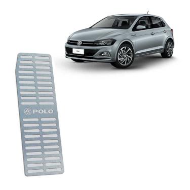 Imagem de Descanso De Pé Aço Inox Novo Polo 2018 Prata