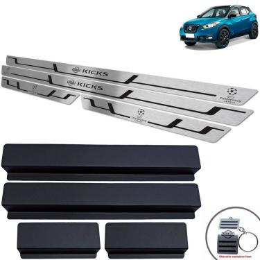 Imagem de Soleira Preto Baixo Relevo Nissan Kicks Uefa Ed