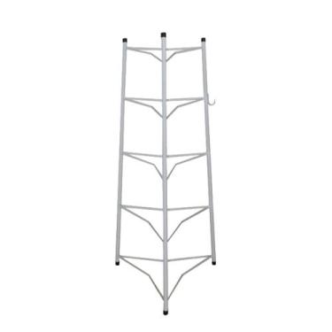 Imagem de Tripé Porta Panelas Estrela Branco 5 Compartimentos 82cm - Ouro Minas